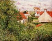 卡米耶 毕沙罗 : Houses at Knocke, Belgium